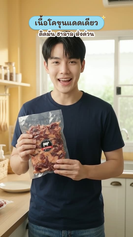 ส่งด่วน 1 วัน เนื้อโคขุนติดมันผสมมัน เนื้อติดมัน เนื้อนุ่ม หอมละมุนไม่เหนียว รับประกันความนุ่ม ฮาลาล