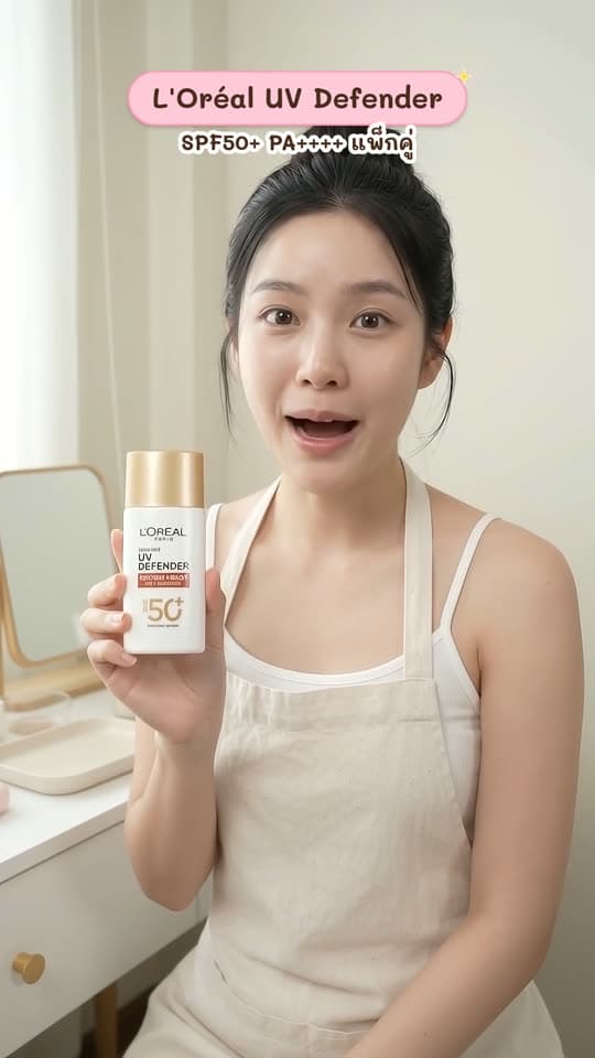 แพ็กคู่ ลอรีอัล ปารีส L'Oréal Paris UV Defender Invisible Resist SPF50+ PA++++ 50ml กันแดดล่องหน…